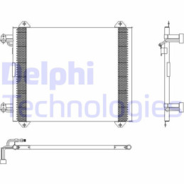 DELPHI TSP0225407 Air conditioning condenser