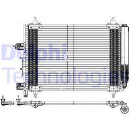 DELPHI TSP0225537 Air conditioning condenser