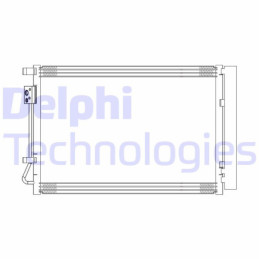 DELPHI CF20314 Air conditioning condenser