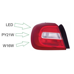 DEPO 440-19A1L-UE Lampa Tylna Lewa LED dla Mercedes-Benz GLA X156 (2013-2016)