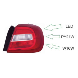 DEPO 440-19A1R-UE Lampa Tylna Prawa LED dla Mercedes-Benz GLA X156 (2013-2016)