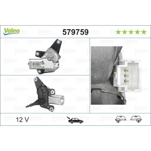 VALEO 579759 Motor del limpiaparabrisas