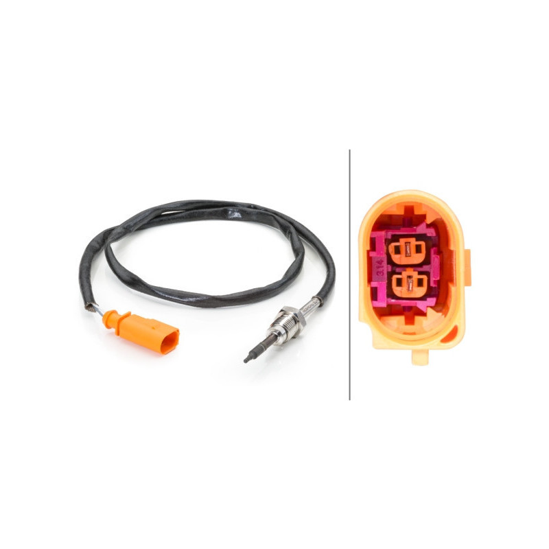 HELLA 6PT 014 494-031 Capteur température des gaz