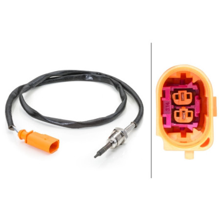 HELLA 6PT 014 494-031 Sensor temperatura gas escape