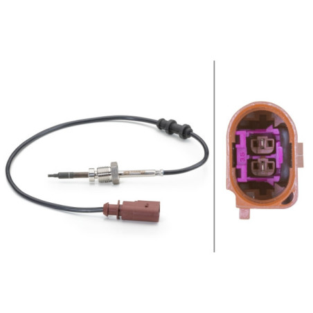 HELLA 6PT 014 494-061 Sensore temperatura gas scarico