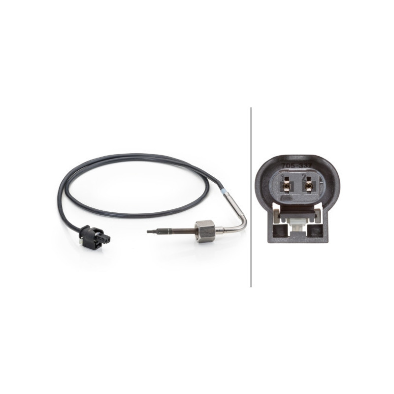 HELLA 6PT 014 494-091 Sensor temperatura gas escape