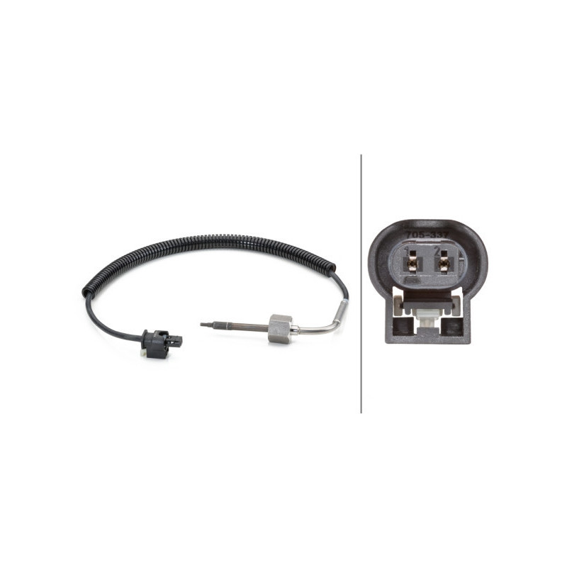 HELLA 6PT 014 494-131 Capteur température des gaz
