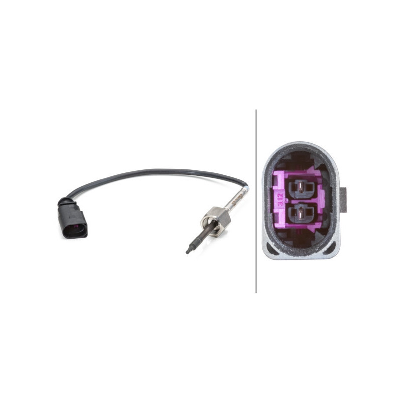 HELLA 6PT 014 494-161 Sensor temperatura gas escape