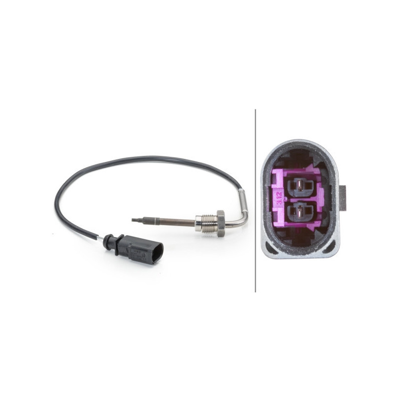 HELLA 6PT 014 494-241 Sensor temperatura gas escape