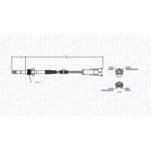 MAGNETI MARELLI 172000043010 Czujnik temperatury spalin