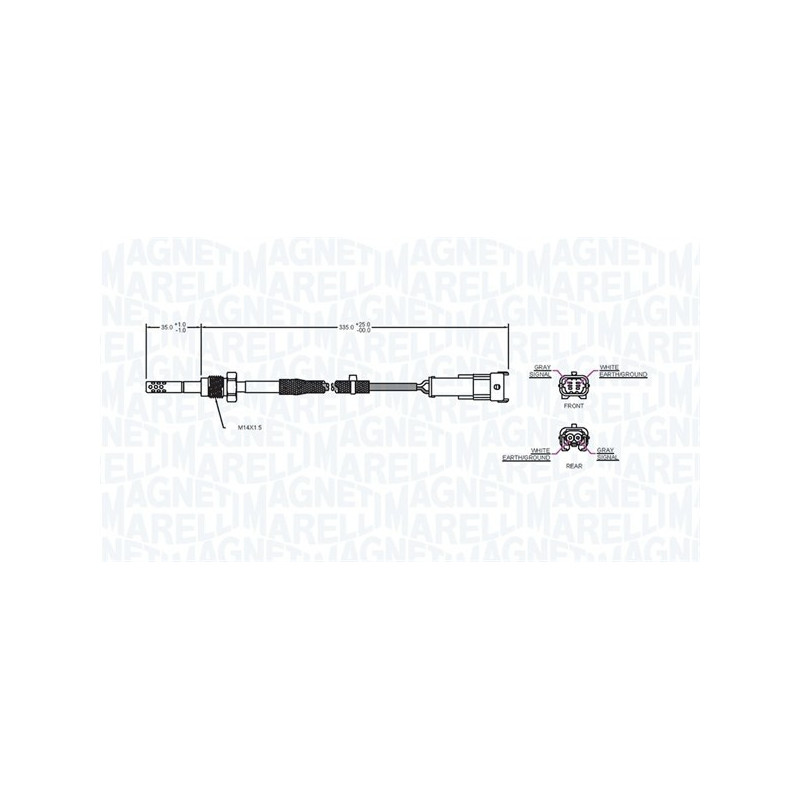 MAGNETI MARELLI 172000043010 Capteur température des gaz