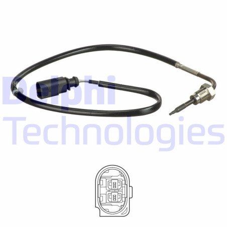 DELPHI TS30156 Sensore temperatura gas scarico