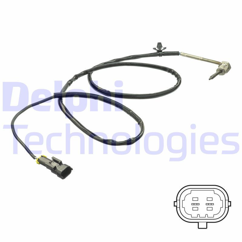 DELPHI TS30163 Sensore temperatura gas scarico