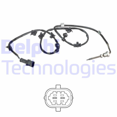 DELPHI TS30238 Sensore temperatura gas scarico