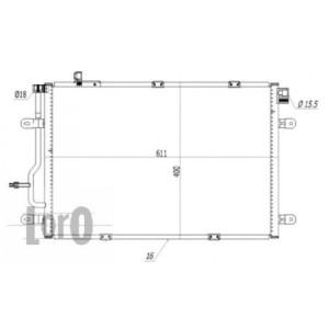 Loro 003-016-0006 Klimakondensator fur AUDI