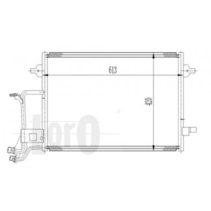 Loro 003-016-0009 Air conditioning condenser for AUDI