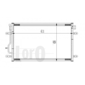 Loro 003-016-0012 Condensador de aire acondicionado para AUDI