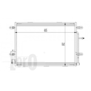 Loro 003-016-0015 Air conditioning condenser for AUDI / SEAT