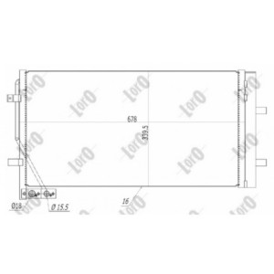 Loro 003-016-0029 Condensatore climatizzatore per AUDI