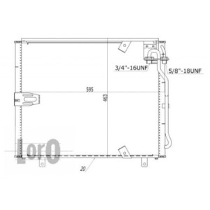Loro 004-016-0002 Skraplacz klimatyzacji dla BMW