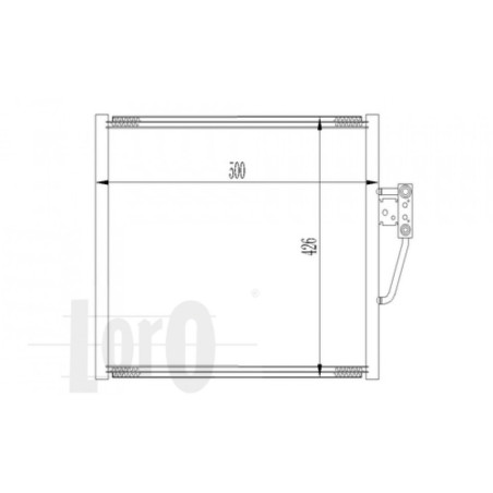 Loro 004-016-0011 Air conditioning condenser for BMW