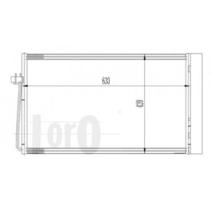 Loro 004-016-0018 Condensador de aire acondicionado para BMW
