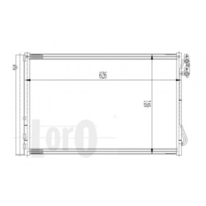 Loro 004-016-0021 Condensador de aire acondicionado para BMW