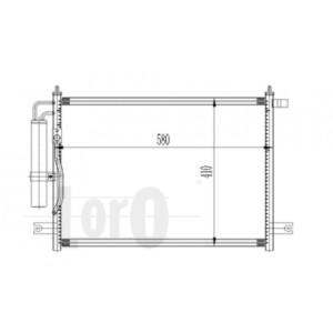 Loro 007-016-0001 Skraplacz klimatyzacji dla CHEVROLET / DAEWOO