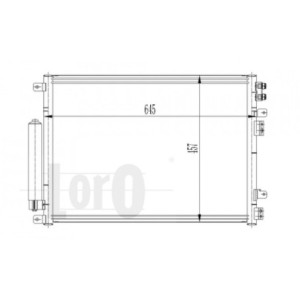 Loro 008-016-0009 Condenseur de climatisation pour CHRYSLER / DODGE / LANCIA