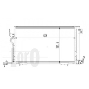 Loro 009-016-0007 Air conditioning condenser for CITROËN / PEUGEOT