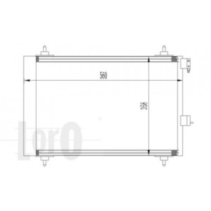 Loro 009-016-0009 Air conditioning condenser for CITROËN / PEUGEOT