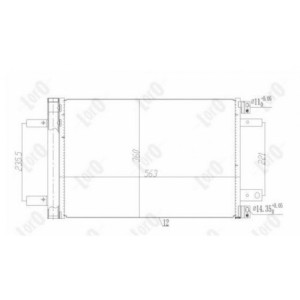 Loro 009-016-0027 Condensatore climatizzatore per CITROËN / PEUGEOT / TOYOTA