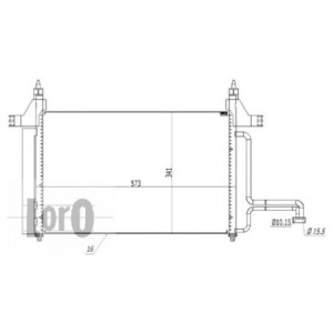Loro 016-016-0007 Skraplacz klimatyzacji dla FIAT