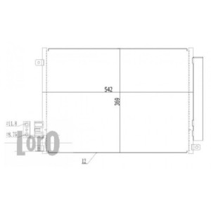 Loro 016-016-0026 Skraplacz klimatyzacji dla FIAT / FORD / LANCIA