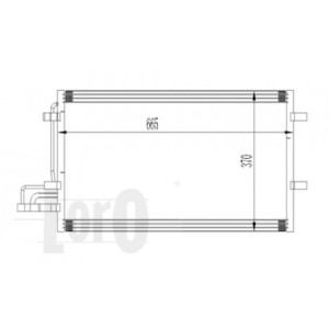 Loro 017-016-0015 Condensador de aire acondicionado para FORD