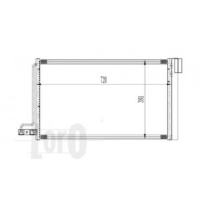 Loro 017-016-0018 Condensador de aire acondicionado para FORD