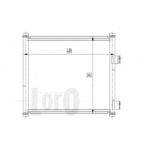 Loro 017-016-0020 Condensador de aire acondicionado para FORD