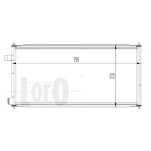 Loro 017-016-0021 Condensador de aire acondicionado para FORD