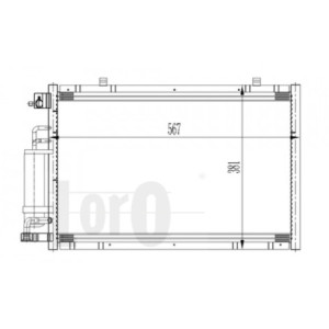 Loro 017-016-0026 Condenseur de climatisation pour FORD