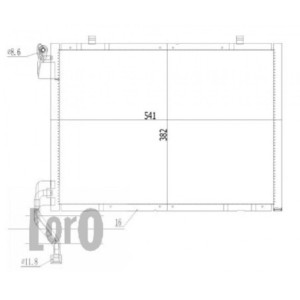 Loro 017-016-0028 Klimakondensator fur FORD