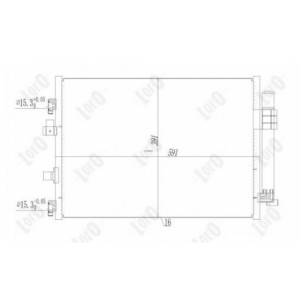 Loro 017-016-0030 Condensador de aire acondicionado para FORD