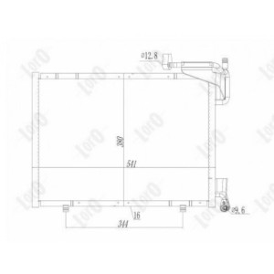 Loro 017-016-0032 Condensador de aire acondicionado para FORD