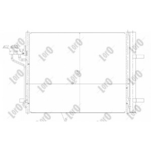Loro 017-016-0040 Air conditioning condenser for FORD