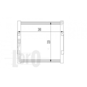 Loro 018-016-0003 Condensador de aire acondicionado para HONDA / ROVER