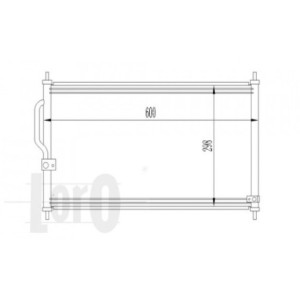 Loro 018-016-0005 Condensatore climatizzatore per HONDA