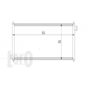 Loro 018-016-0006 Condensador de aire acondicionado para HONDA