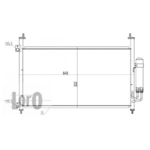 Loro 018-016-0009 Klimakondensator fur HONDA