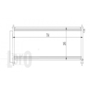 Loro 018-016-0018 Condensatore climatizzatore per HONDA