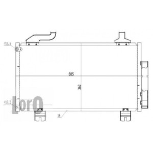 Loro 018-016-0023 Condensador de aire acondicionado para HONDA