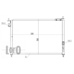 Loro 018-016-0027 Air conditioning condenser for HONDA
